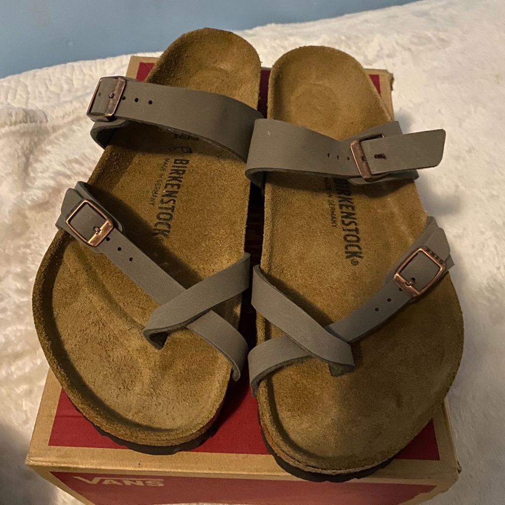 Birkenstock Mayari Mocha Double-Strap Sandals